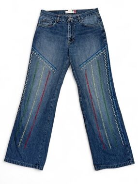 Vintage CASTELBAJAC Embroidered Bootcut Jeans